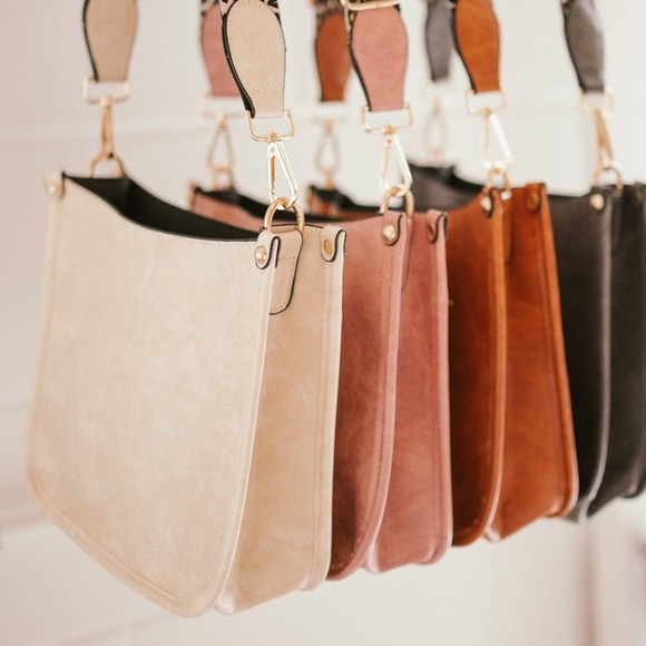 Creamy Beige Crossbody Bag with Leopard Canvas Strap - Picture 5 of 6